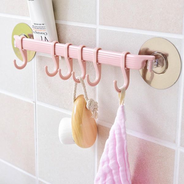 hooks & rails self adhesive 6 bathroom wall towel holder hanging nail-rack strong paste key kitchen storage
hooks & rails self adhesive 6 bathroom wall towel holder hanging nail-rack strong paste key kitchen storage