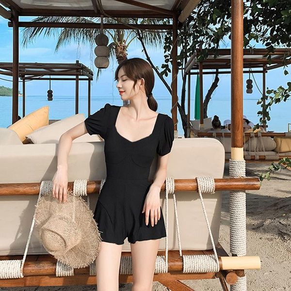 women's swimwear swimsuit for women dress covering belly thin triangle bikini spring, White;black
women's swimwear swimsuit for women dress covering belly thin triangle bikini spring, White;black