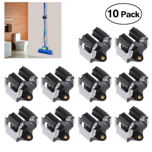 10pcs broom hanger mop organizer handle clip wall mounted garden storage rack with screws
10pcs broom hanger mop organizer handle clip wall mounted garden storage rack with screws