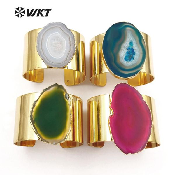 charm bracelets wt-b407 arrival irregular sliced stone with gold dipped in middle 24k metal color bangles can adjustable, Golden;silver
charm bracelets wt-b407 arrival irregular sliced stone with gold dipped in middle 24k metal color bangles can adjustable, Golden;silver
