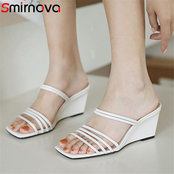 slippers smirnova 2021 arrive wedges slipper women summer shoes patent leather elegant casual party ladies, Black
slippers smirnova 2021 arrive wedges slipper women summer shoes patent leather elegant casual party ladies, Black