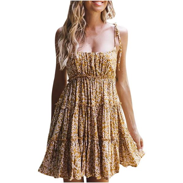 casual dresses floral ruffles mini women dress lace up shoulder small sling ruffle back printing slim caim sleeveless, Black;gray
casual dresses floral ruffles mini women dress lace up shoulder small sling ruffle back printing slim caim sleeveless, Black;gray