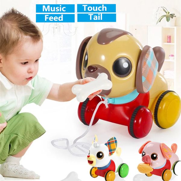 high simulation music dog robot with bone dancing walking touch tail sensor playing game with kid intelligent animal cat pig toy
high simulation music dog robot with bone dancing walking touch tail sensor playing game with kid intelligent animal cat pig toy