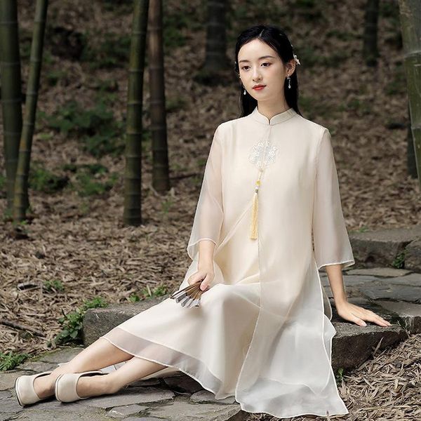 ethnic clothing chiffon embroidery qipao traditional oriental solid color chinese dress elegant classic women vestidos improved party prom g, Red
ethnic clothing chiffon embroidery qipao traditional oriental solid color chinese dress elegant classic women vestidos improved party prom g, Red