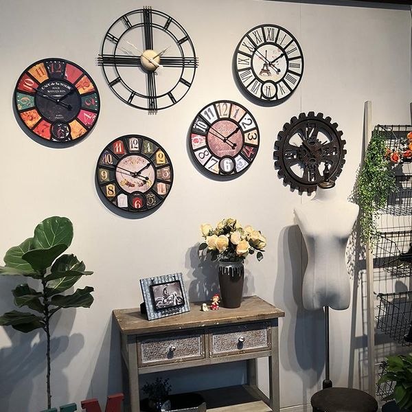 wall clocks creative living room retro industrial wind clock decoration table home decore modern decor
wall clocks creative living room retro industrial wind clock decoration table home decore modern decor
