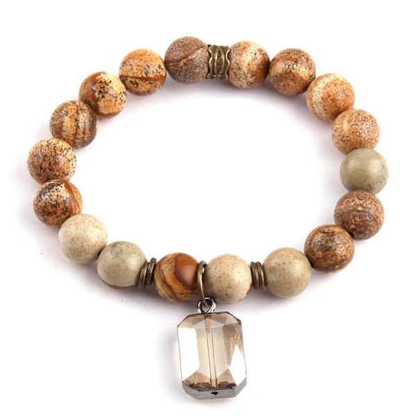 charm bracelets fashion jewelry beautiful 10mm natural stone and glass crystal pendant, Golden;silver
charm bracelets fashion jewelry beautiful 10mm natural stone and glass crystal pendant, Golden;silver