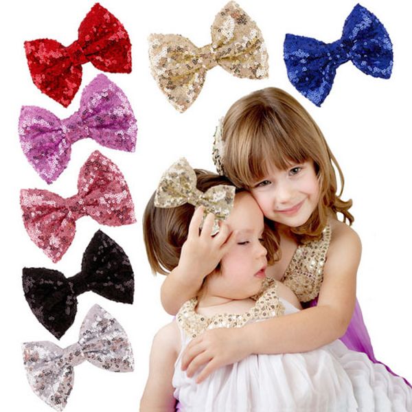 baby girl's sequined bow 10 colors bling hair bows with clip girls' boutique hair clip hair accessories, Slivery;white
baby girl's sequined bow 10 colors bling hair bows with clip girls' boutique hair clip hair accessories, Slivery;white