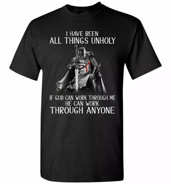 christian knight templar t-shirt men crusader tee warrior of god work through me, White;black
christian knight templar t-shirt men crusader tee warrior of god work through me, White;black