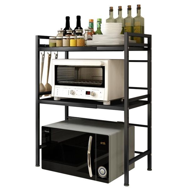 hooks & rails microwave oven rack carbon steel kitchen supplies stand kitchenware storage space saving shelf organizer holder
hooks & rails microwave oven rack carbon steel kitchen supplies stand kitchenware storage space saving shelf organizer holder