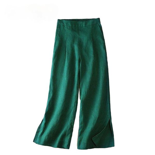 women's pants & capris 2021 summer arts style elastic waist ankle-length loose femme pantalon linen vintage women casual wide leg haraj, Black;white
women's pants & capris 2021 summer arts style elastic waist ankle-length loose femme pantalon linen vintage women casual wide leg haraj, Black;white