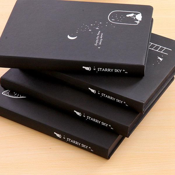 1pcs a touch of starry creative black notebook paper sketch book office school supplies gift notepads, Purple;pink
1pcs a touch of starry creative black notebook paper sketch book office school supplies gift notepads, Purple;pink