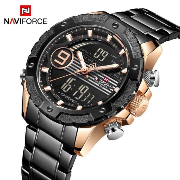 wristwatches naviforce men watch week date chronograph swrist dual display quartz digital 3bar waterproof black gold 16mm, Slivery;brown
wristwatches naviforce men watch week date chronograph swrist dual display quartz digital 3bar waterproof black gold 16mm, Slivery;brown