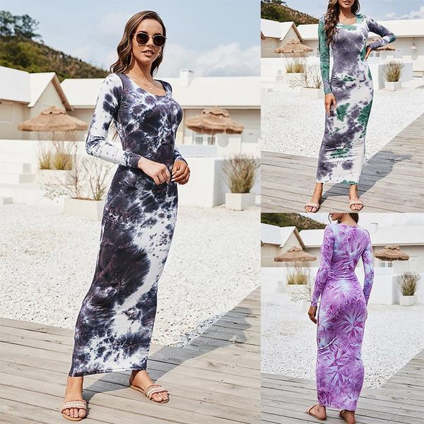 casual dresses elegant women tie-dye print long sleeve dress 2021 spring autumn slim bodycon party holiday vestidos plus size 3xl, Black;gray
casual dresses elegant women tie-dye print long sleeve dress 2021 spring autumn slim bodycon party holiday vestidos plus size 3xl, Black;gray
