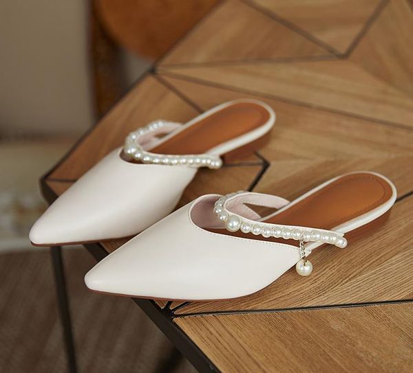 slippers fairy storm dotted mesh leather toe cap sandals and women fashion outer wear pearl word belt summer muller shoes, Black
slippers fairy storm dotted mesh leather toe cap sandals and women fashion outer wear pearl word belt summer muller shoes, Black