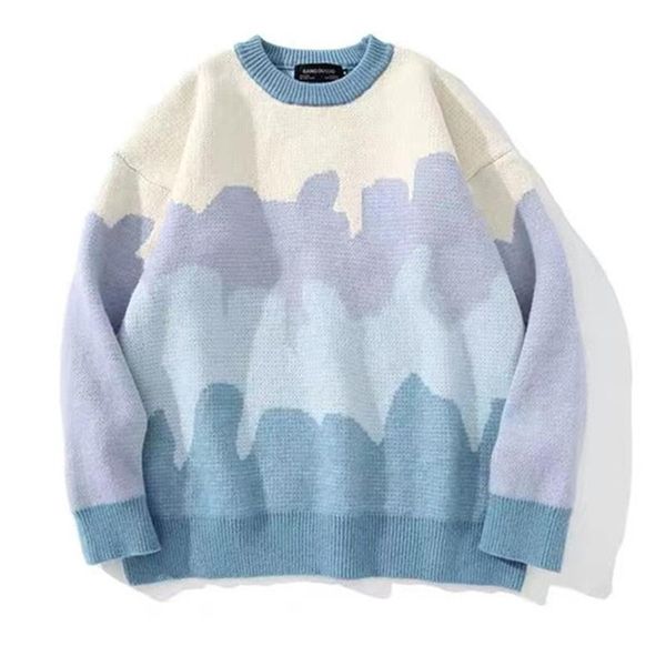 men's sweaters harajuku loose pullover men sweater 2021 autumn winter daily casual o-neck knitted women couples jumper, White;black
men's sweaters harajuku loose pullover men sweater 2021 autumn winter daily casual o-neck knitted women couples jumper, White;black