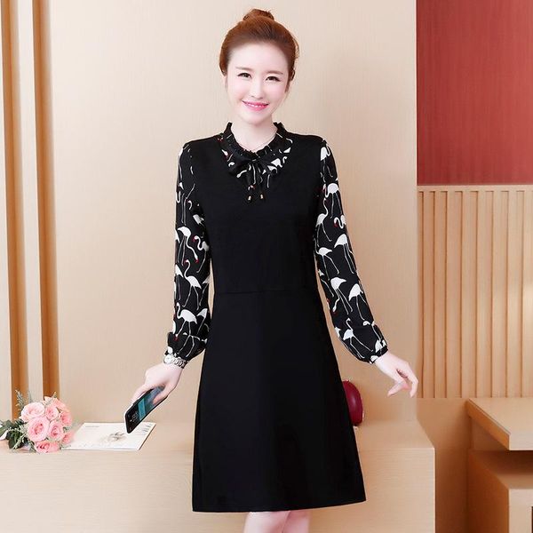 casual dresses 2021 autumn pattern increase fertilizer enlarge fat code mm easy thin chiffon split joint long sleeve false two paper dress, Black;gray
casual dresses 2021 autumn pattern increase fertilizer enlarge fat code mm easy thin chiffon split joint long sleeve false two paper dress, Black;gray