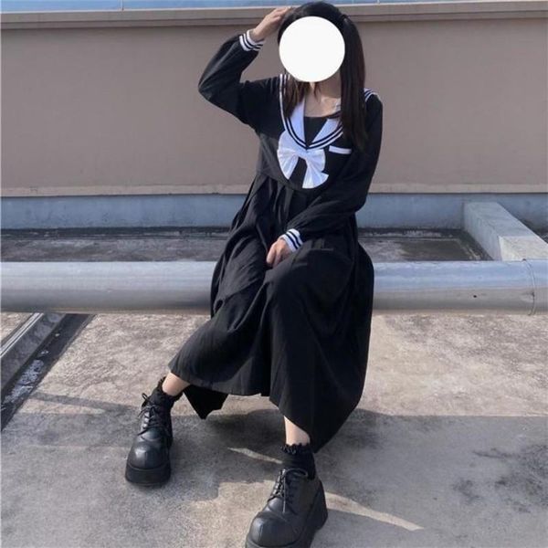 clothing sets japanese style genuine jk school uniform for ladies summer black long sleeve navy neck bow suits fashion folds dresses, White
clothing sets japanese style genuine jk school uniform for ladies summer black long sleeve navy neck bow suits fashion folds dresses, White