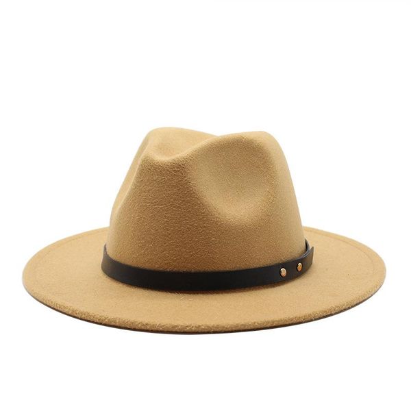wide brim hats women's cap autumn winter classic for men fedoras jazz hat european american black felt vintage bowler sun fashion 2021, Blue;gray
wide brim hats women's cap autumn winter classic for men fedoras jazz hat european american black felt vintage bowler sun fashion 2021, Blue;gray