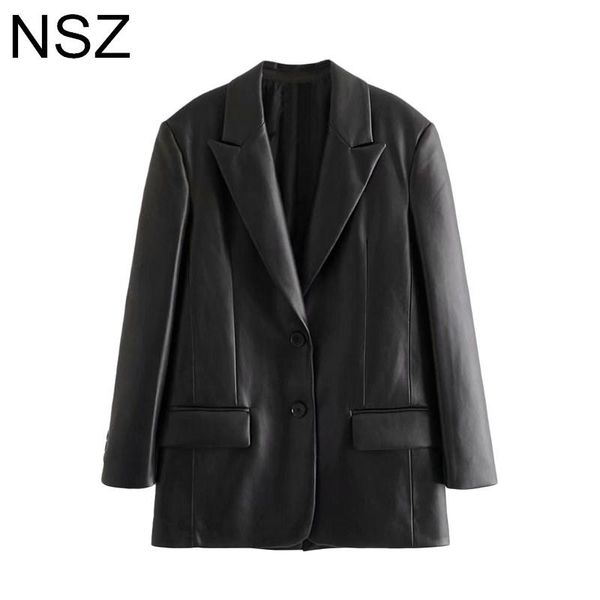 women's leather & faux nsz women oversized black blazer 2021 fall winter large size pu suit jacket ladies fashion loose coat outerwear
women's leather & faux nsz women oversized black blazer 2021 fall winter large size pu suit jacket ladies fashion loose coat outerwear
