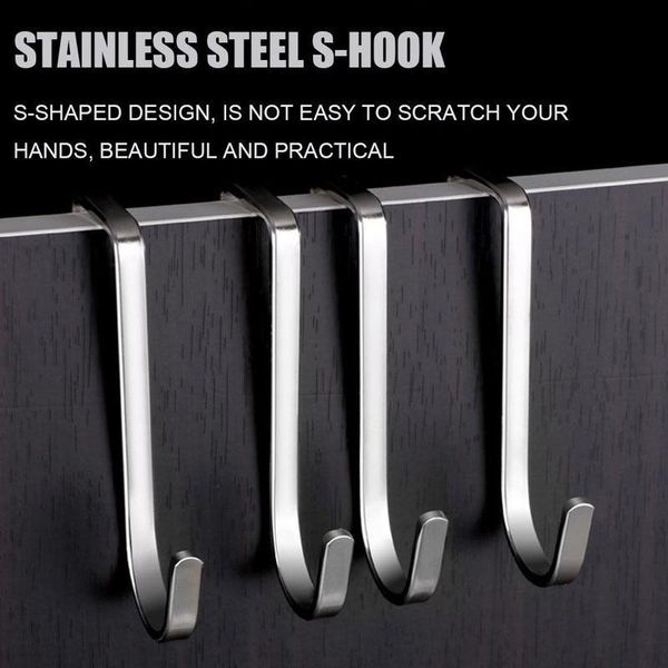 hooks & rails 1pc steel s-hook coat hook behind the door bathroom towel kitchen punch and nail household
hooks & rails 1pc steel s-hook coat hook behind the door bathroom towel kitchen punch and nail household