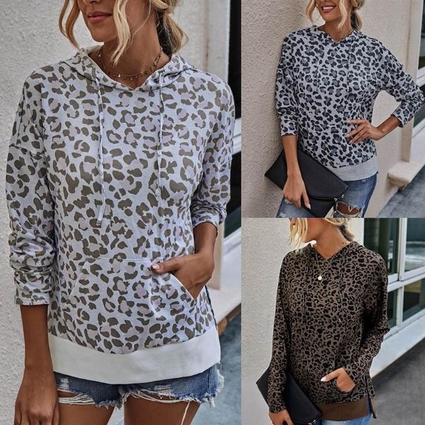 women's t-shirt women loose hoody 2021 casual autumn o-neck socket leopard print drawstring long sleeves pullover t shirt ladies #40, White
women's t-shirt women loose hoody 2021 casual autumn o-neck socket leopard print drawstring long sleeves pullover t shirt ladies #40, White