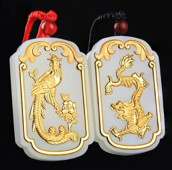 lockets emerald dragon and phoenix with large-shaped brand couples gold hetian jade pendanth28#, Silver
lockets emerald dragon and phoenix with large-shaped brand couples gold hetian jade pendanth28#, Silver