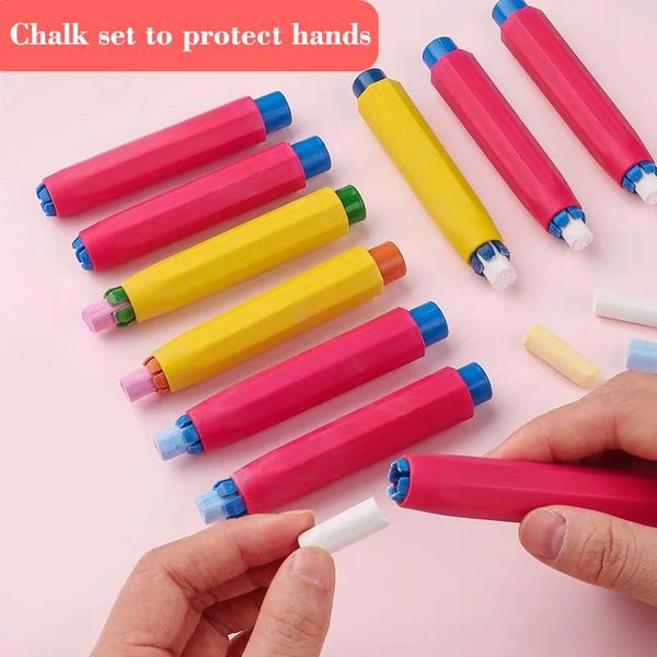 chalk cover holder case set to protect hands non dust clean teaching hold teacher children home pencil grip refills, Black;red
chalk cover holder case set to protect hands non dust clean teaching hold teacher children home pencil grip refills, Black;red