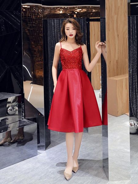 party dresses short red evening dress 2021 spaghetti strap v-neck a line beading sequins formal prom haute coutur, White;black
party dresses short red evening dress 2021 spaghetti strap v-neck a line beading sequins formal prom haute coutur, White;black