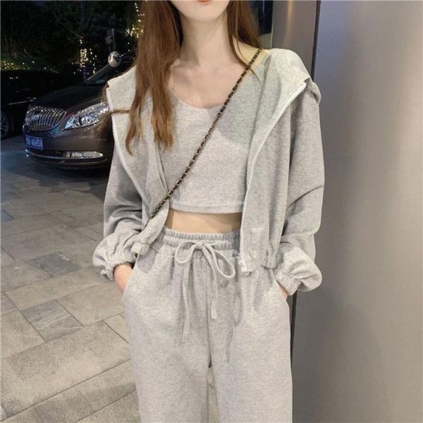 women's jackets spring and autumn korean style salt sweet fried street three-piece coat loose casual fashion sports sets, Black;brown
women's jackets spring and autumn korean style salt sweet fried street three-piece coat loose casual fashion sports sets, Black;brown