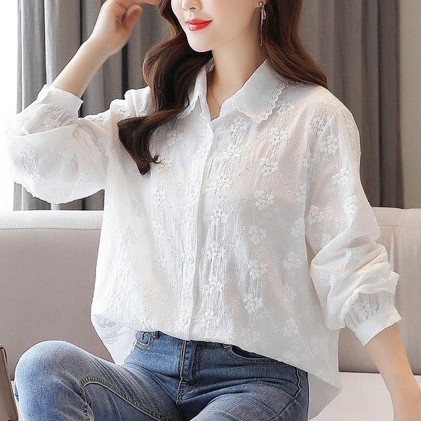 women's jackets 2021 white shirt crochet embroidery hollowed out loose style jacket fashionable spring and summer, Black;brown
women's jackets 2021 white shirt crochet embroidery hollowed out loose style jacket fashionable spring and summer, Black;brown