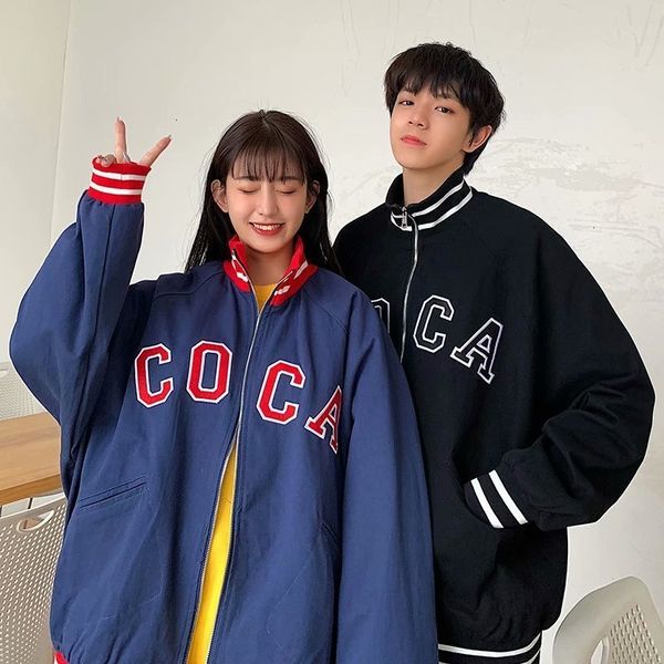 spring men's jackets lovers' autumn baseball suit and women's fashion brand loose jaet, Black;brown
spring men's jackets lovers' autumn baseball suit and women's fashion brand loose jaet, Black;brown