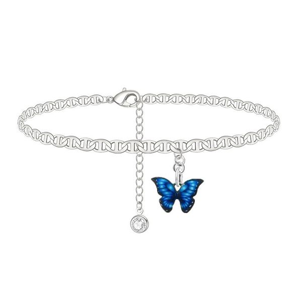 butterfly charm anklet chain silver diamond beach chains anklets bracelet for women fashion jewelry, Red;blue
butterfly charm anklet chain silver diamond beach chains anklets bracelet for women fashion jewelry, Red;blue