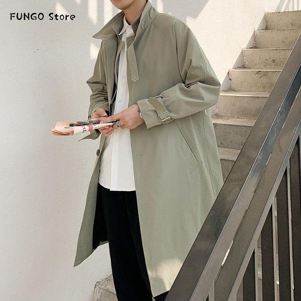 men's trench coats autumn korean style windbreaker fashion solid color casual long coat men streetwear wild loose jackets mens s-3xl, Tan;black
men's trench coats autumn korean style windbreaker fashion solid color casual long coat men streetwear wild loose jackets mens s-3xl, Tan;black