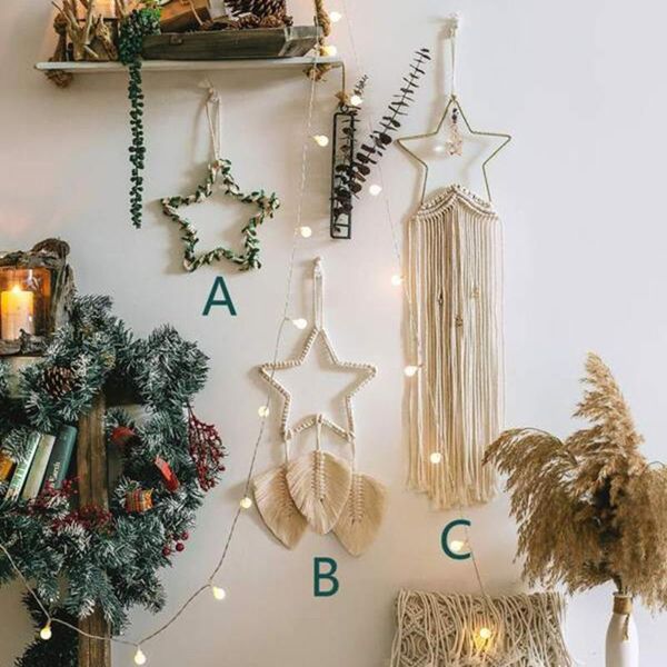 decorative objects & figurines 2021 star wall hanging macrame dream catcher room decoration decor wind chimes kids child roomdecoration cham
decorative objects & figurines 2021 star wall hanging macrame dream catcher room decoration decor wind chimes kids child roomdecoration cham