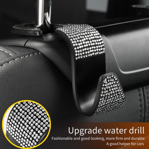 rhinestones car storage hooks 2pcs seat headrest hanger hidden car seat hanger strong durable organizer universal hooks
rhinestones car storage hooks 2pcs seat headrest hanger hidden car seat hanger strong durable organizer universal hooks