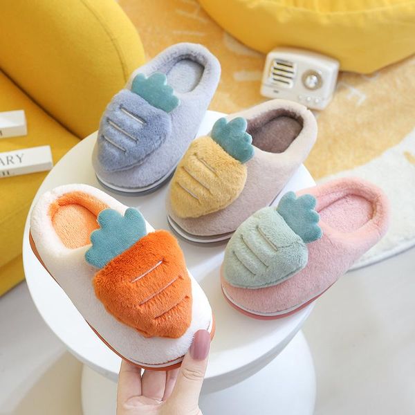 slipper winter kids slippers cute carrot design toddler shoes for boy girl indoor non-slip warm thick children, Black;grey
slipper winter kids slippers cute carrot design toddler shoes for boy girl indoor non-slip warm thick children, Black;grey