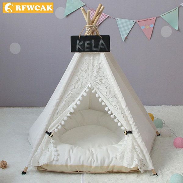 kennels & pens rfwcak lace pet tent dog house washable winter puppy bed cat kennel portable teepee with cushion kattenmand supplies
kennels & pens rfwcak lace pet tent dog house washable winter puppy bed cat kennel portable teepee with cushion kattenmand supplies