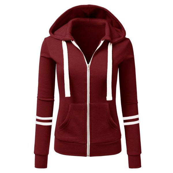 women's hoodies & sweatshirts casual women autumn winter outdoor sport solid color long sleeve pockets zipper sports coat s hoodie, Black
women's hoodies & sweatshirts casual women autumn winter outdoor sport solid color long sleeve pockets zipper sports coat s hoodie, Black