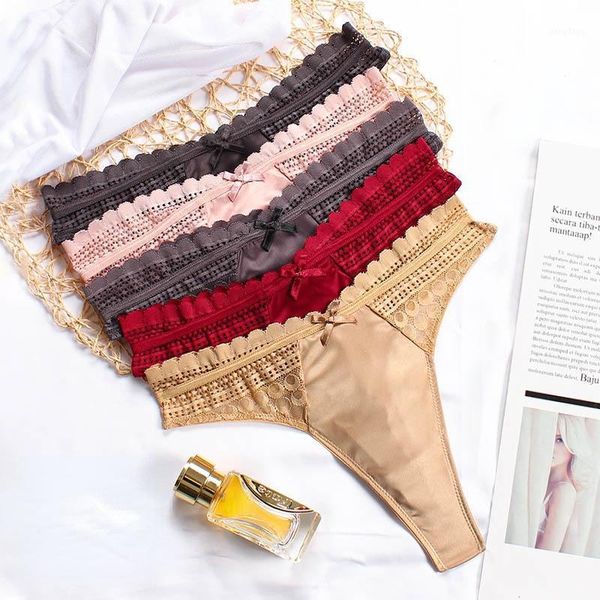 women's panties women mid waist thongs lace satin briefs transparent gauze bow decor large size t pants lingerie for, Black;pink
women's panties women mid waist thongs lace satin briefs transparent gauze bow decor large size t pants lingerie for, Black;pink