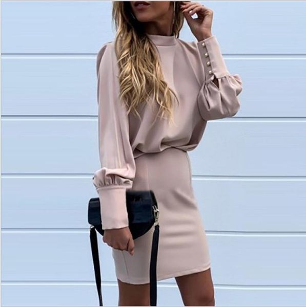 casual dresses backless buttoned sleeve dress women club outfits solid party elegant lantern vestidos mujer, Black;gray
casual dresses backless buttoned sleeve dress women club outfits solid party elegant lantern vestidos mujer, Black;gray