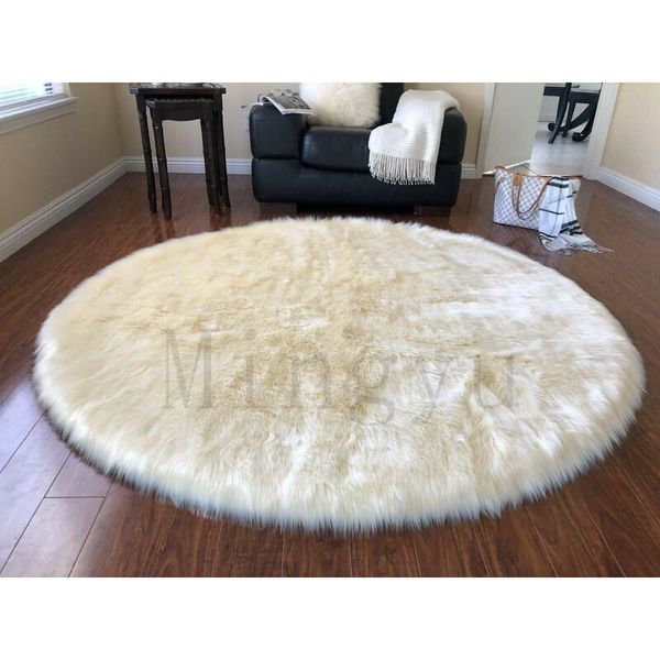 living room decoration plush round carpet artificial fur children's modern bedroom carpets
living room decoration plush round carpet artificial fur children's modern bedroom carpets
