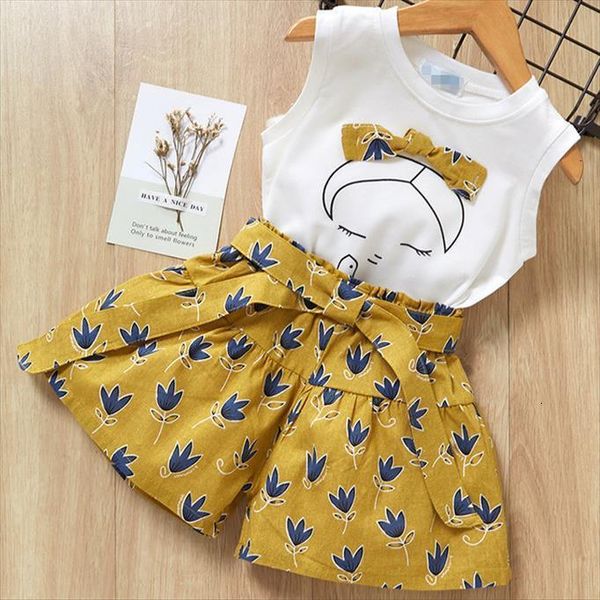 girls clothing sets summer style cartoon print t shirt short 2pcs for kids clothes sleeveless, White
girls clothing sets summer style cartoon print t shirt short 2pcs for kids clothes sleeveless, White