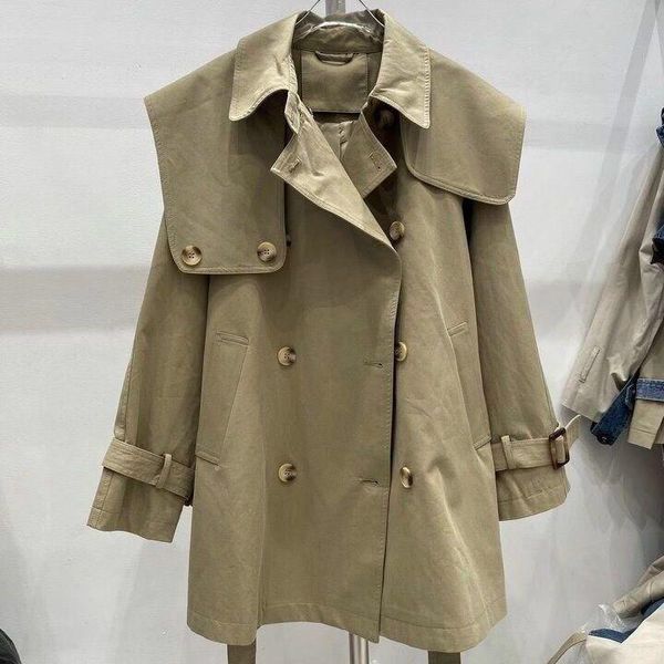 women's trench coats western style lapel windbreaker middle and long coat 2021 autumn loose little man wear with temperament hepburn, Tan;black
women's trench coats western style lapel windbreaker middle and long coat 2021 autumn loose little man wear with temperament hepburn, Tan;black