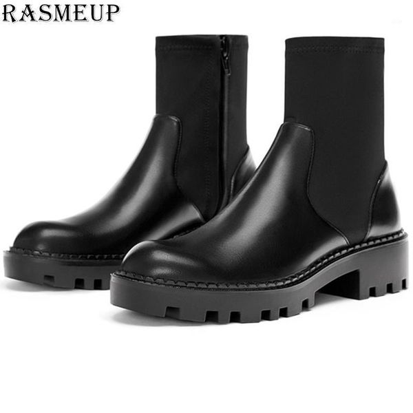 boots rasmeup 2021 spring autumn fashion style women microfiber ankle ladies stretch no lace up shoes1, Black
boots rasmeup 2021 spring autumn fashion style women microfiber ankle ladies stretch no lace up shoes1, Black