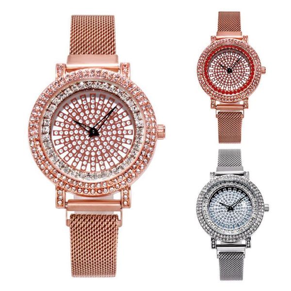 wristwatches women's quartz magnet stone luck running south korean version of fashion full diamond female table, Slivery;brown
wristwatches women's quartz magnet stone luck running south korean version of fashion full diamond female table, Slivery;brown