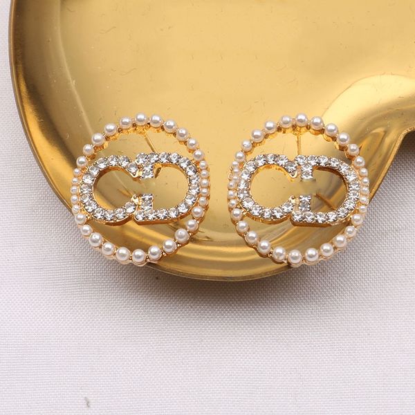 small letter trend earrings women's new french pearl inlaid simple personality fashion earrings, Silver
small letter trend earrings women's new french pearl inlaid simple personality fashion earrings, Silver