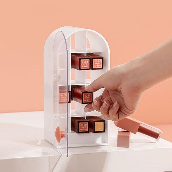 large capacity lipstick storage box castle shaped cosmetic dust-proof transparent door makeup beauty organizer container boxes & bins
large capacity lipstick storage box castle shaped cosmetic dust-proof transparent door makeup beauty organizer container boxes & bins