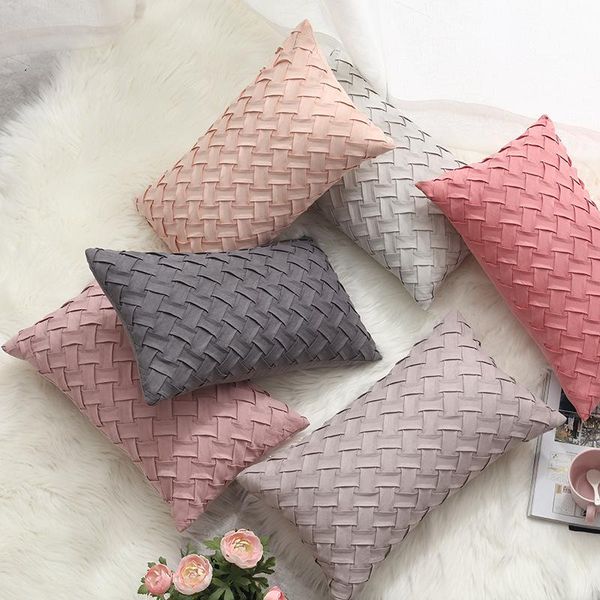 pillow case solid pink grey cushion cover soft faux suede home decorative woven pattern 45x45cm 30x50cm
pillow case solid pink grey cushion cover soft faux suede home decorative woven pattern 45x45cm 30x50cm