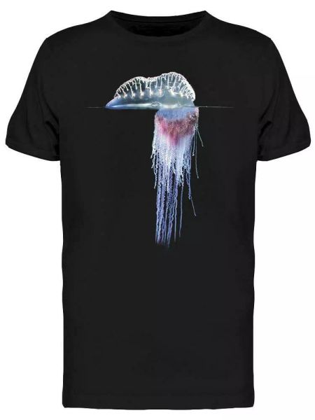 Bioluminescent Jellyfish Tee Men's -Image by Shutterstock, White;black