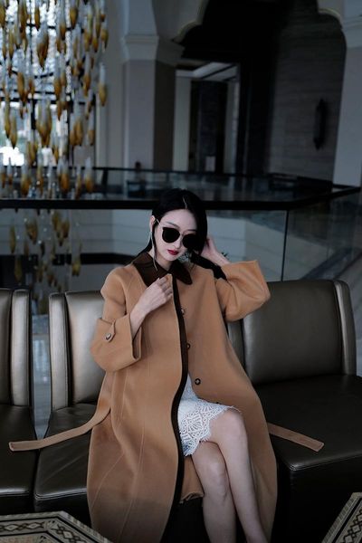 women's wool & blends zk1747 fashion women coats jackets 2021 runway luxury european design party style clothing, Black
women's wool & blends zk1747 fashion women coats jackets 2021 runway luxury european design party style clothing, Black